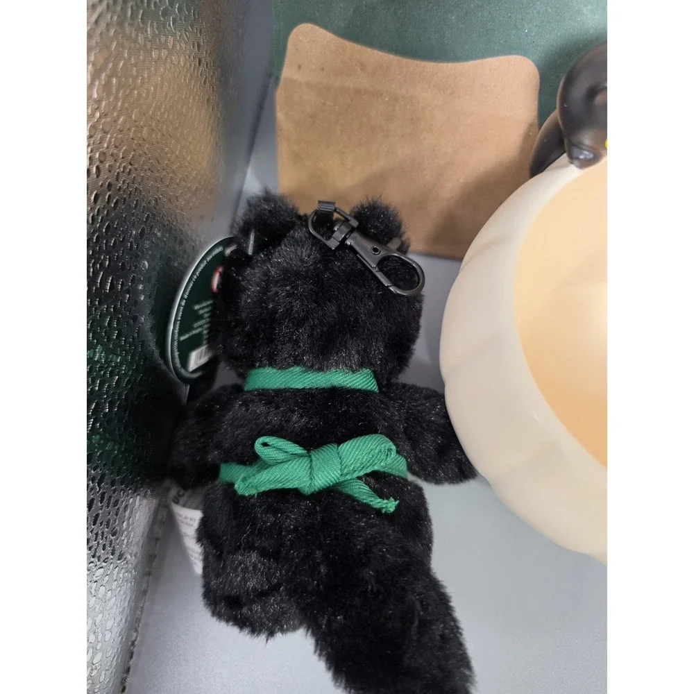 Starbucks 2026 Bearista Black Cat Plush Keychain Pumpkin Mug 12oz Halloween Set